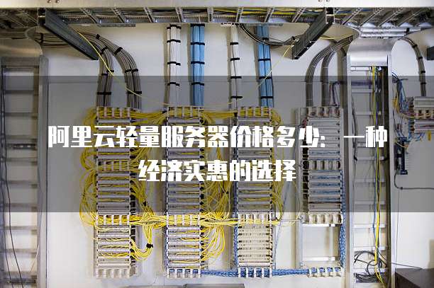 阿里云轻量服务器价格多少:一种经济实惠的选择