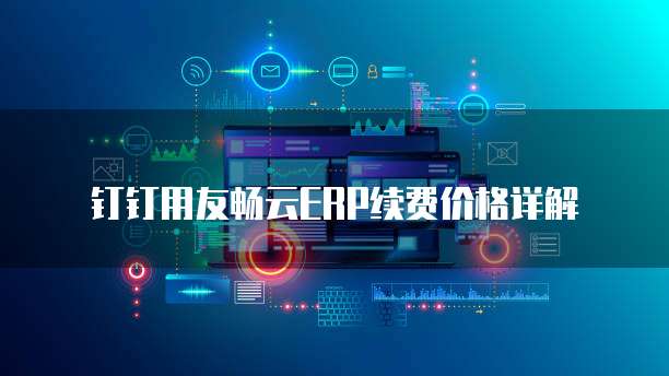 钉钉用友畅云ERP续费价格详解