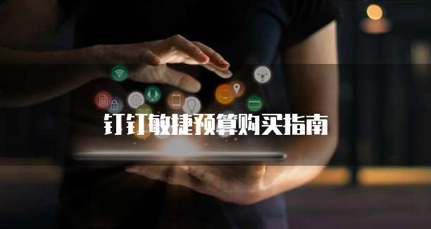 钉钉敏捷预算购买指南