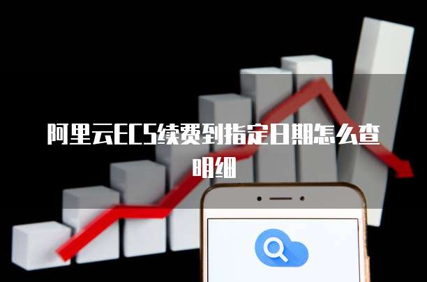 阿里云ECS续费到指定日期怎么查明细