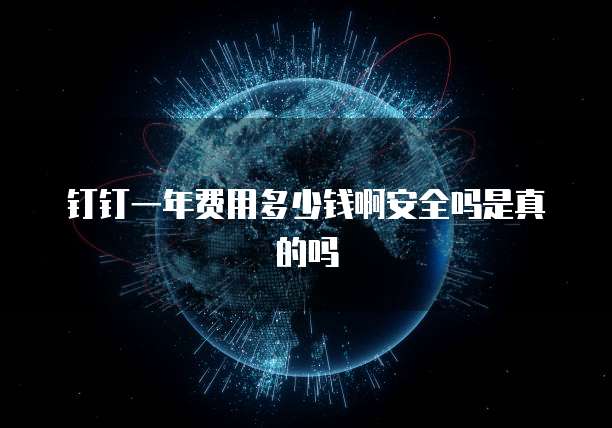 钉钉一年费用多少钱啊安全吗是真的吗