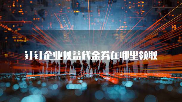 钉钉企业权益代金券在哪里领取