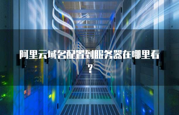 阿里云域名配置到服务器在哪里看?