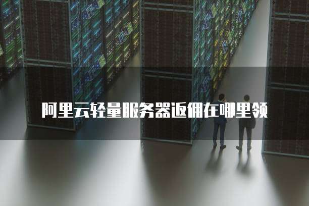 阿里云轻量服务器返佣在哪里领