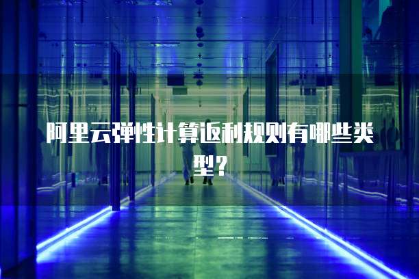 阿里云弹性计算返利规则有哪些类型？