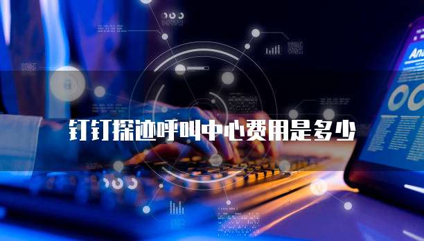 钉钉探迹呼叫中心费用是多少