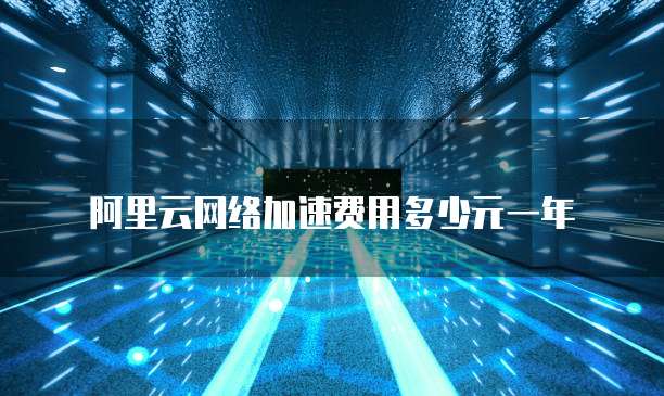 阿里云网络加速费用多少元一年