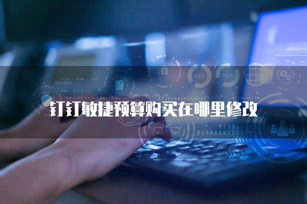 钉钉敏捷预算购买在哪里修改