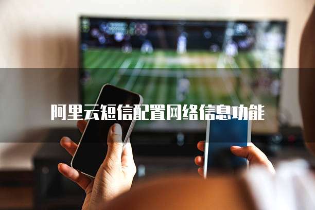 阿里云短信配置网络信息功能