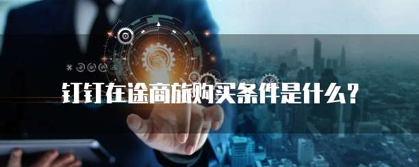 钉钉在途商旅购买条件是什么?