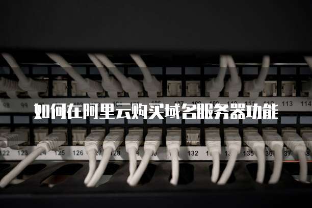 如何在阿里云购买域名服务器功能