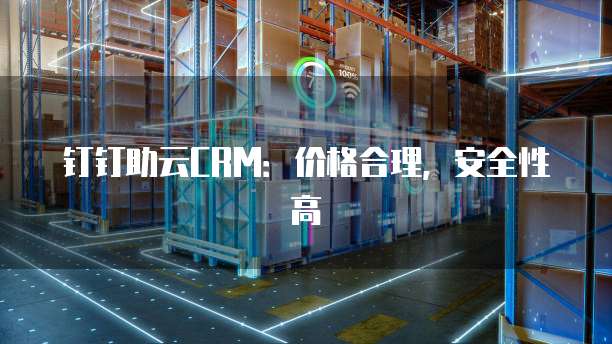 钉钉助云CRM:价格合理,安全性高