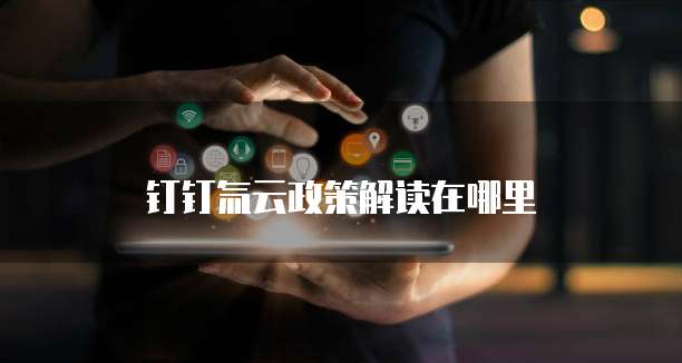 钉钉氚云政策解读在哪里