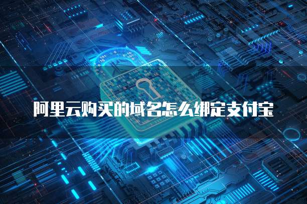 阿里云购买的域名怎么绑定支付宝