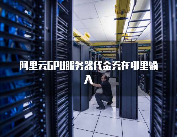 阿里云GPU服务器代金券在哪里输入