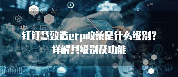钉钉慧致造erp政策是什么级别?详解其级别及功能