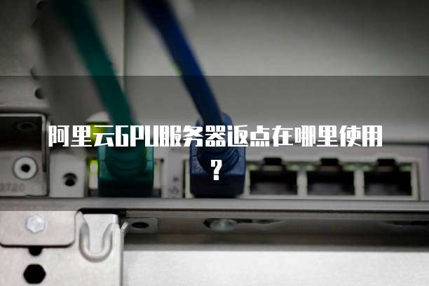 阿里云GPU服务器返点在哪里使用?