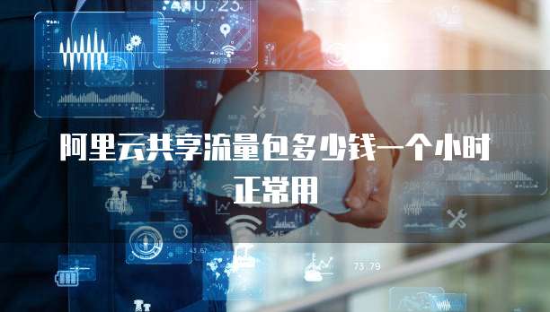 阿里云共享流量包多少钱一个小时正常用
