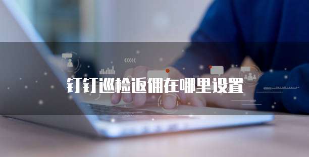 钉钉巡检返佣在哪里设置
