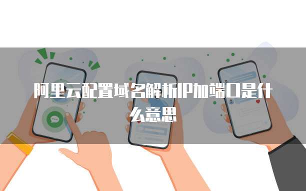 阿里云配置域名解析IP加端口是什么意思