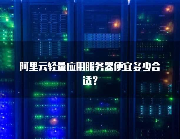 阿里云轻量应用服务器便宜多少合适?