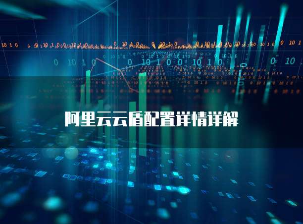 阿里云云盾配置详情详解
