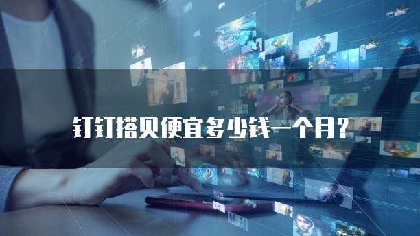 钉钉搭贝便宜多少钱一个月？