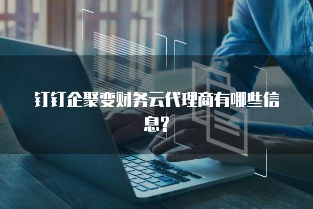 钉钉企聚变财务云代理商有哪些信息?