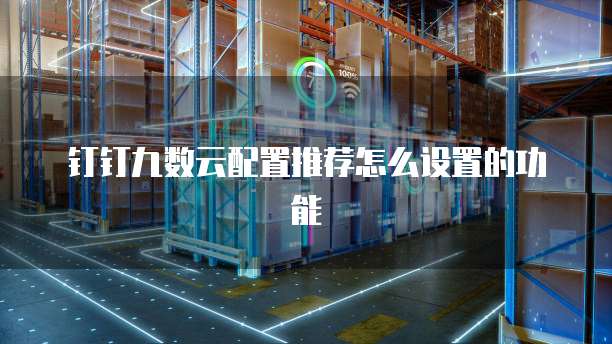 钉钉九数云配置推荐怎么设置的功能