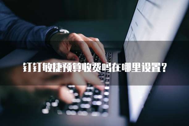 钉钉敏捷预算收费吗在哪里设置?