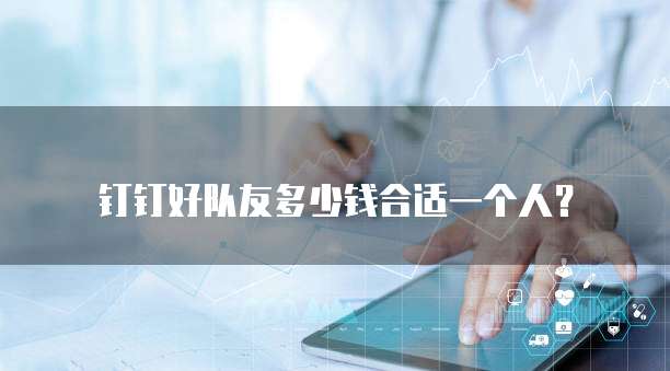 钉钉好队友多少钱合适一个人?