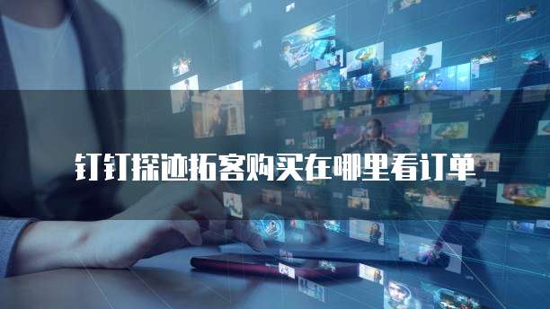 钉钉探迹拓客购买在哪里看订单