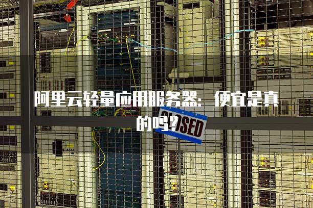 阿里云轻量应用服务器:便宜是真的吗?