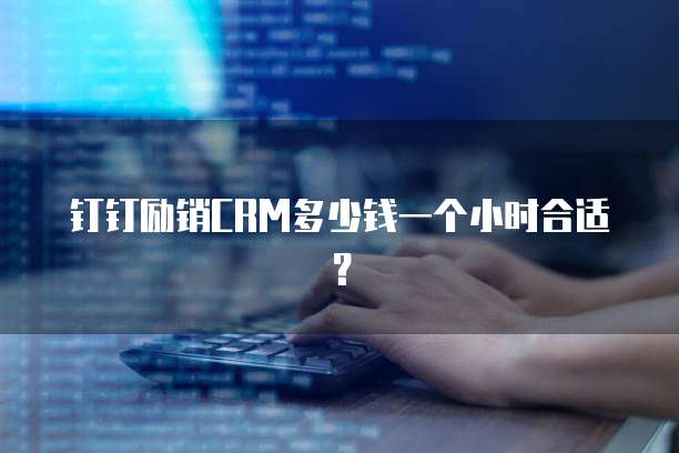 钉钉励销CRM多少钱一个小时合适？