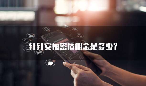 钉钉安恒密盾佣金是多少？