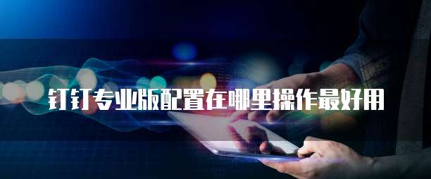 钉钉专业版配置在哪里操作最好用