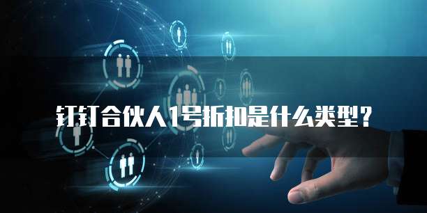 钉钉合伙人1号折扣是什么类型?