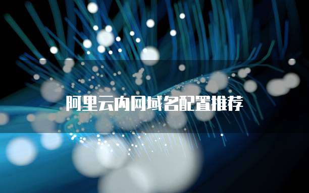 阿里云内网域名配置推荐