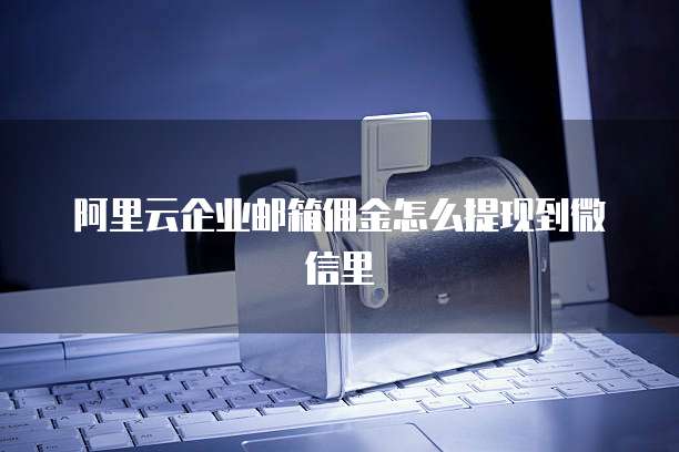 阿里云企业邮箱佣金怎么提现到微信里