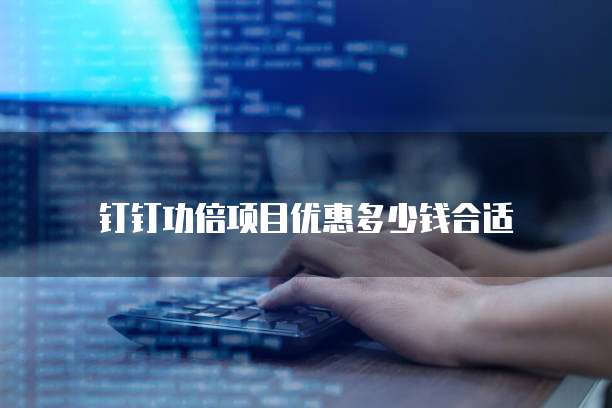 钉钉功倍项目优惠多少钱合适