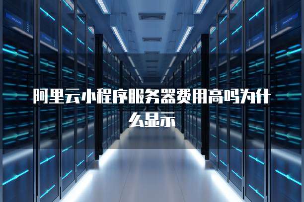 阿里云小程序服务器费用高吗为什么显示