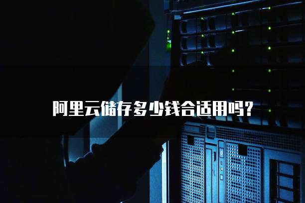 阿里云储存多少钱合适用吗?