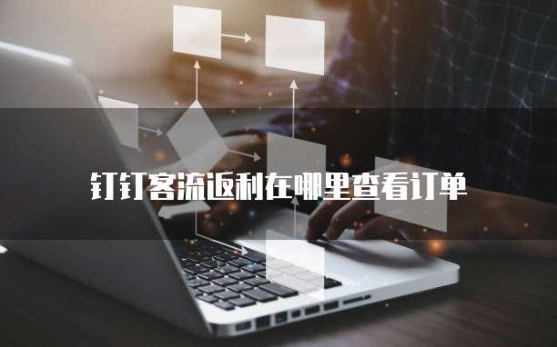 钉钉客流返利在哪里查看订单