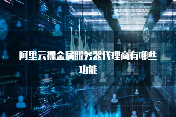 阿里云裸金属服务器代理商有哪些功能