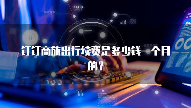 钉钉商旅出行续费是多少钱一个月的?