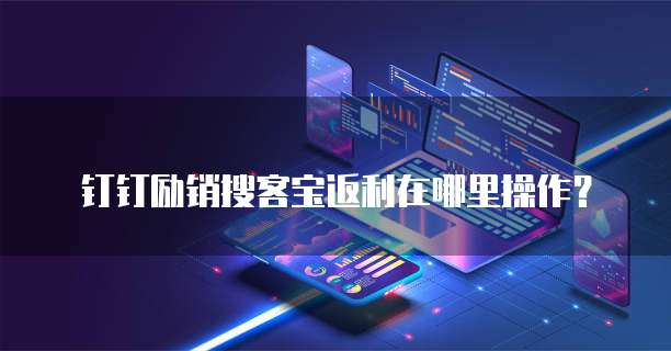 钉钉励销搜客宝返利在哪里操作?