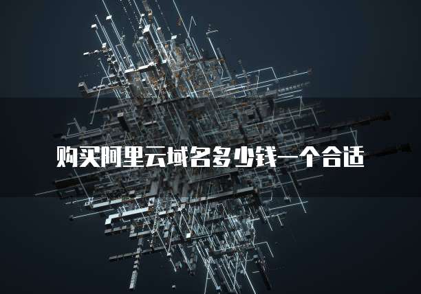 购买阿里云域名多少钱一个合适