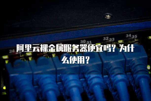 阿里云裸金属服务器便宜吗?为什么使用?