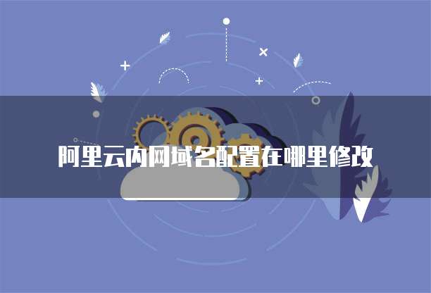 阿里云内网域名配置在哪里修改
