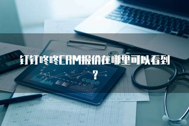 钉钉咚咚CRM报价在哪里可以看到?